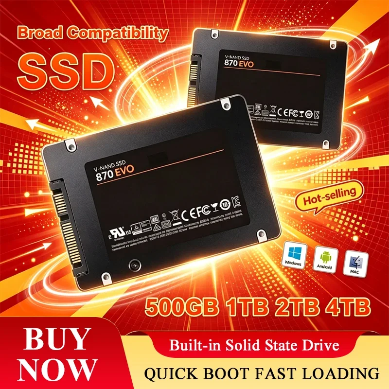 Samsung Ssd - Disque SSD 870 EVO 1TB/2TB/4TB, disque