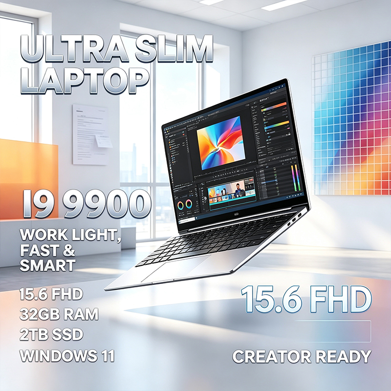 Ssd 2Tb - Ordinateur portable ultra-fin 15,6 pouces 120